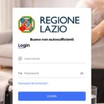 Schermata della piattaforma per la richiesta di buoni destinati alle persone non autosufficienti
